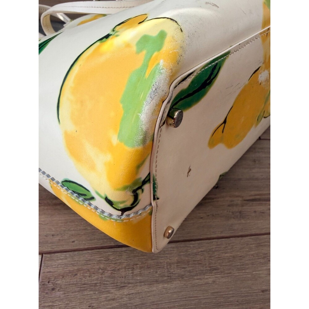 Kate Spade Large Lemon Print Tote Bag - Iconic Botanical Design - Picture 6 of 10